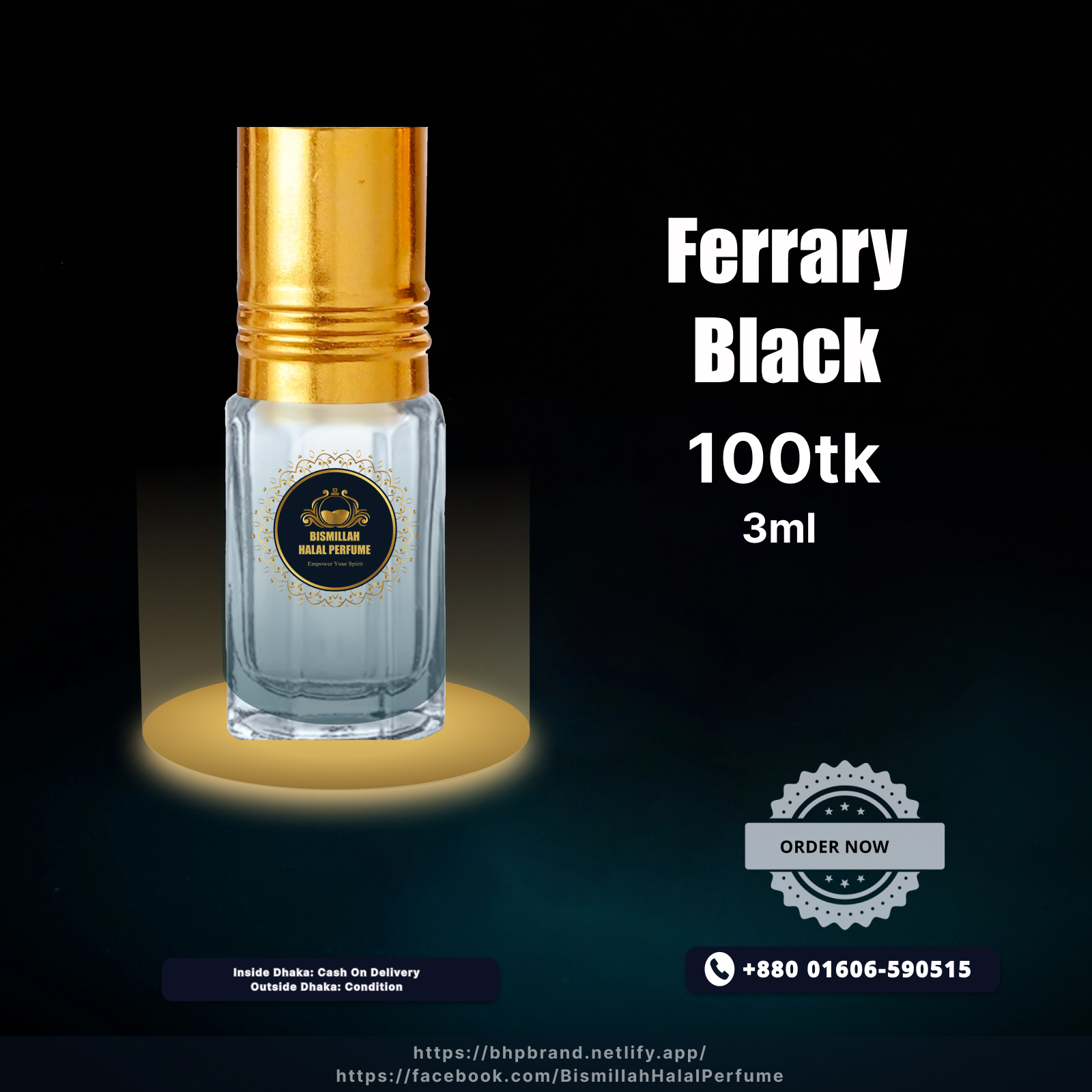 Bismillah halal perfume - BHP FERRARY BLACK